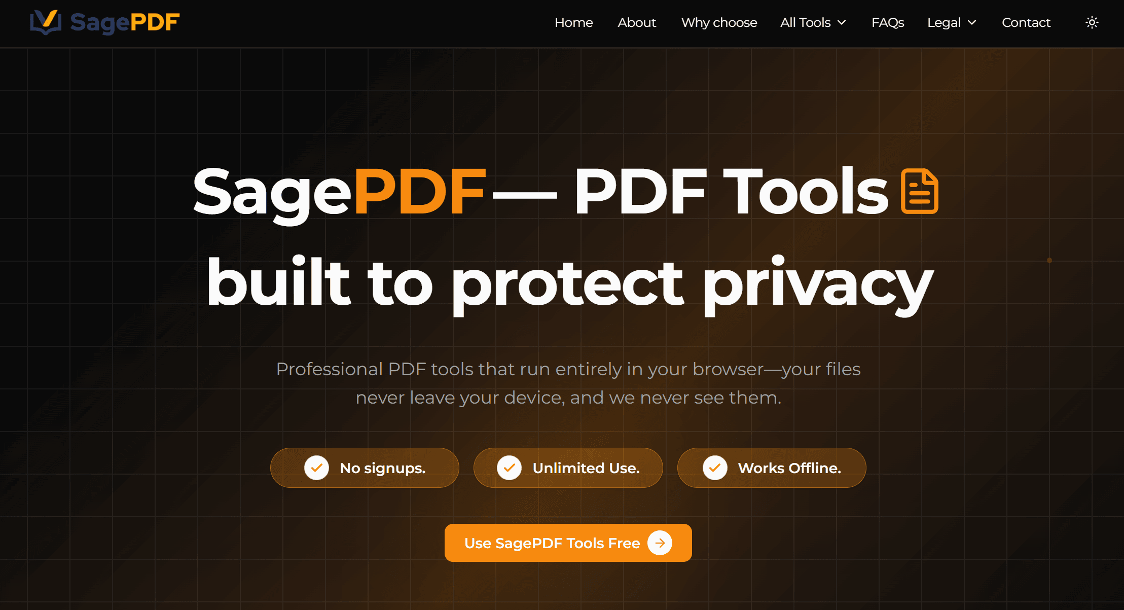 SagePDF screenshot